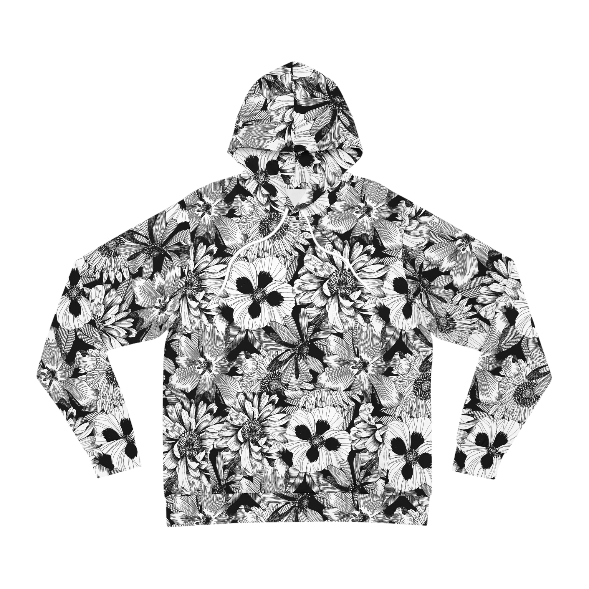 EDIT II - Linear Floral All Over Print Hoodie