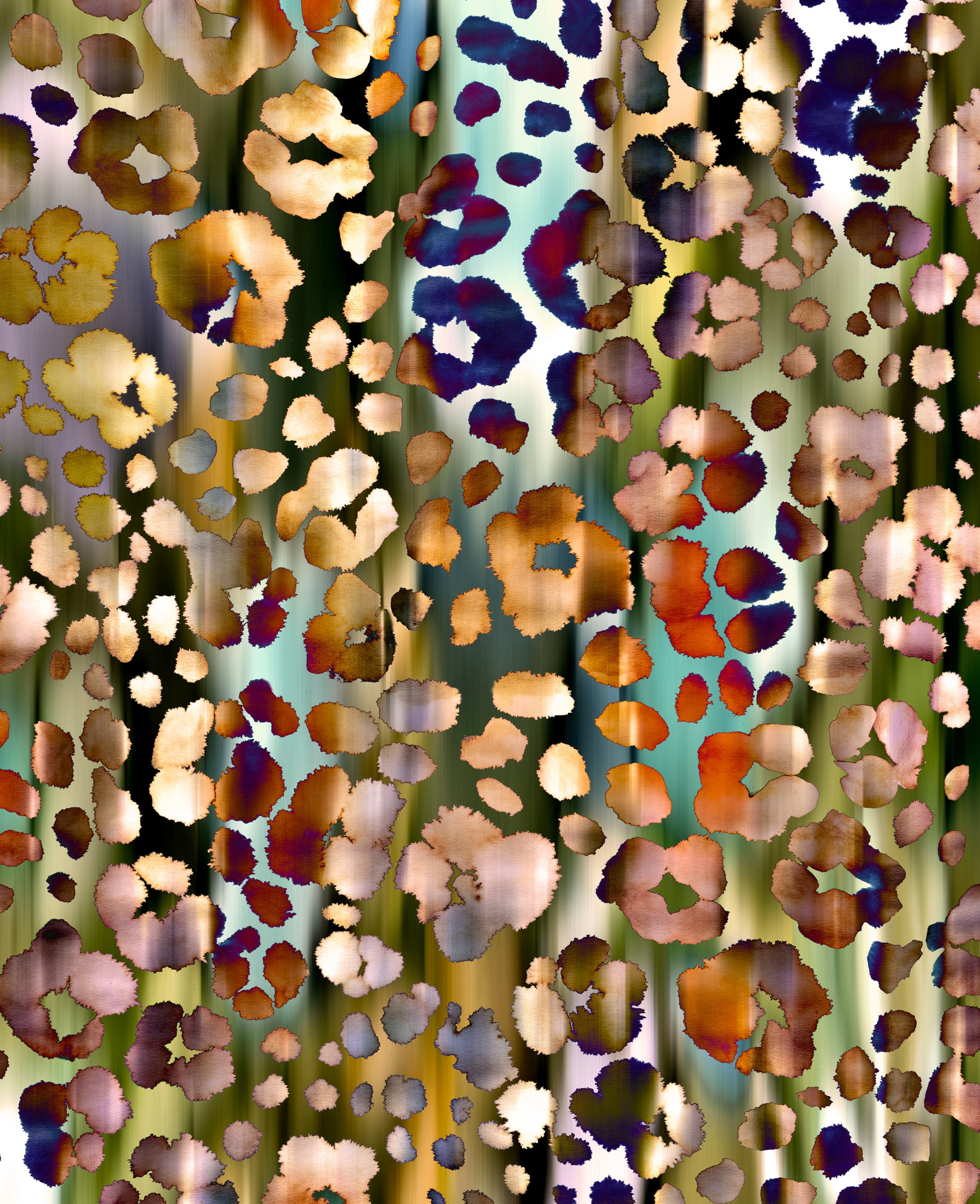 Multi Leopard Crop Tee