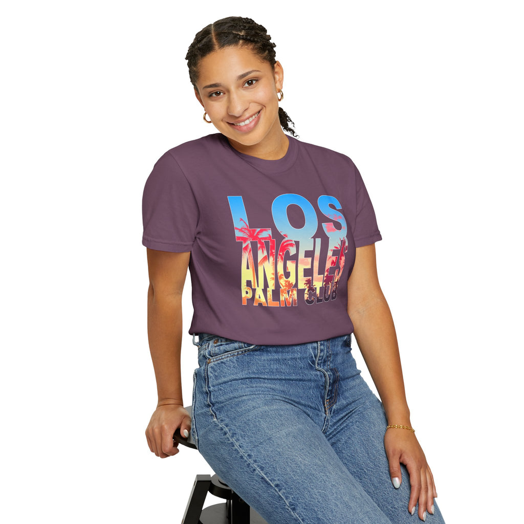 Los Angeles Palm Club T-Shirt - Beach Vibes Tee for Travelers
