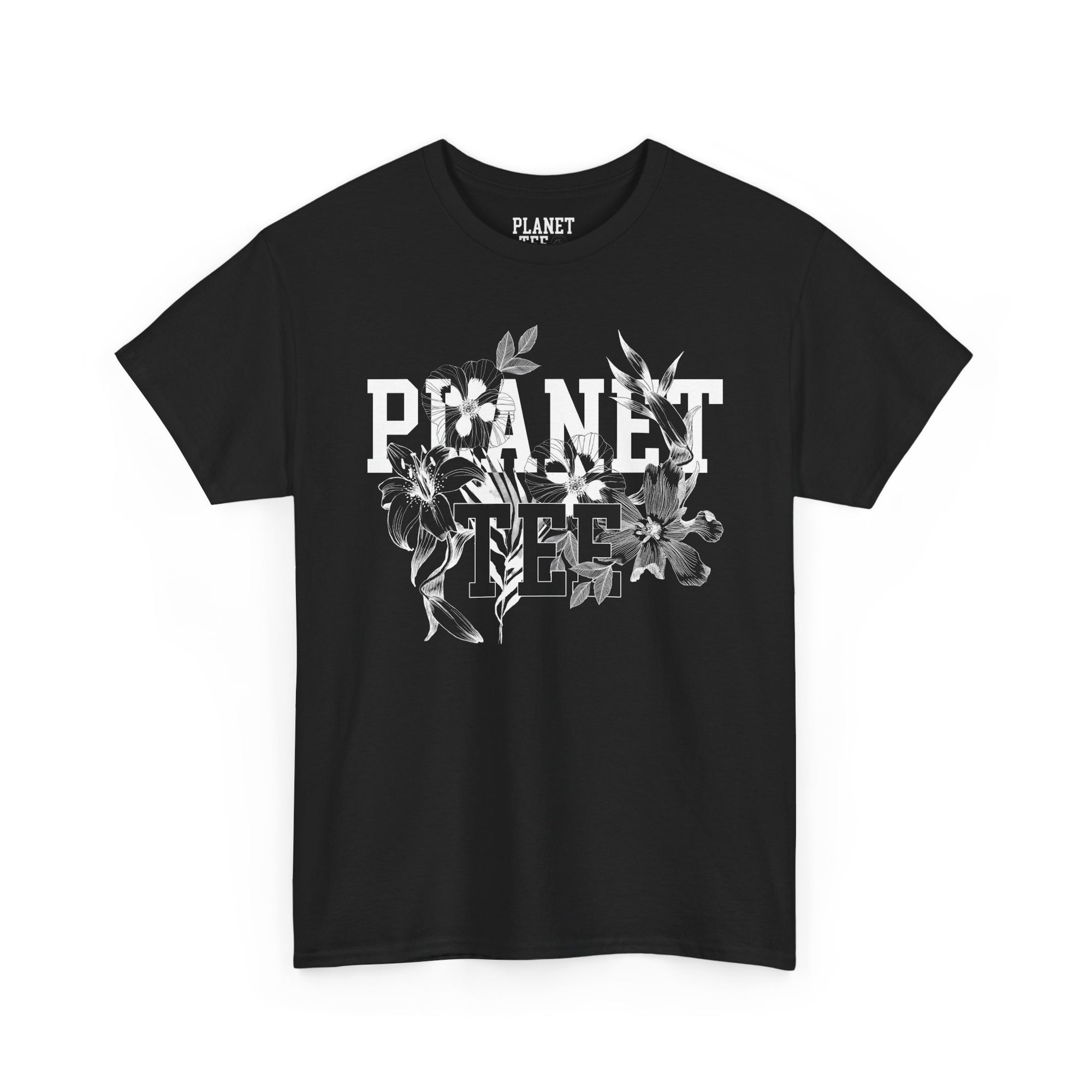 Edit II - Planet Tee Logo with Flowers