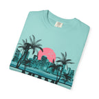 Miami Beach Graphic Tee - Souvenir Travel Shirt for Summer Vibes