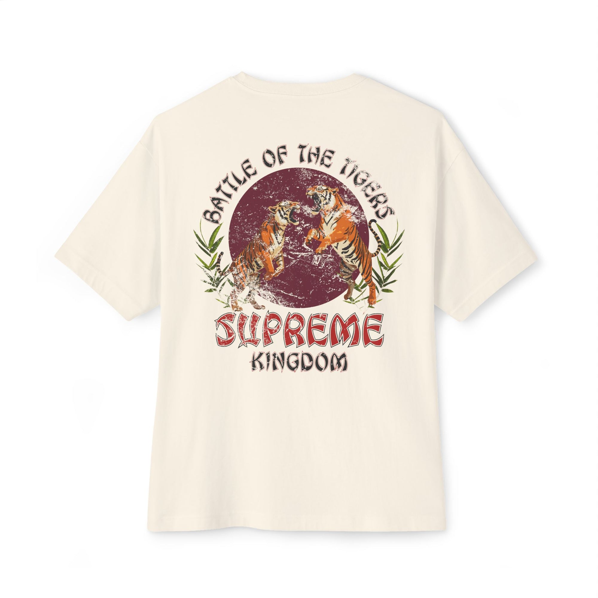 Vintage Tiger Tee - Oversized Retro Unisex Cotton Shirt