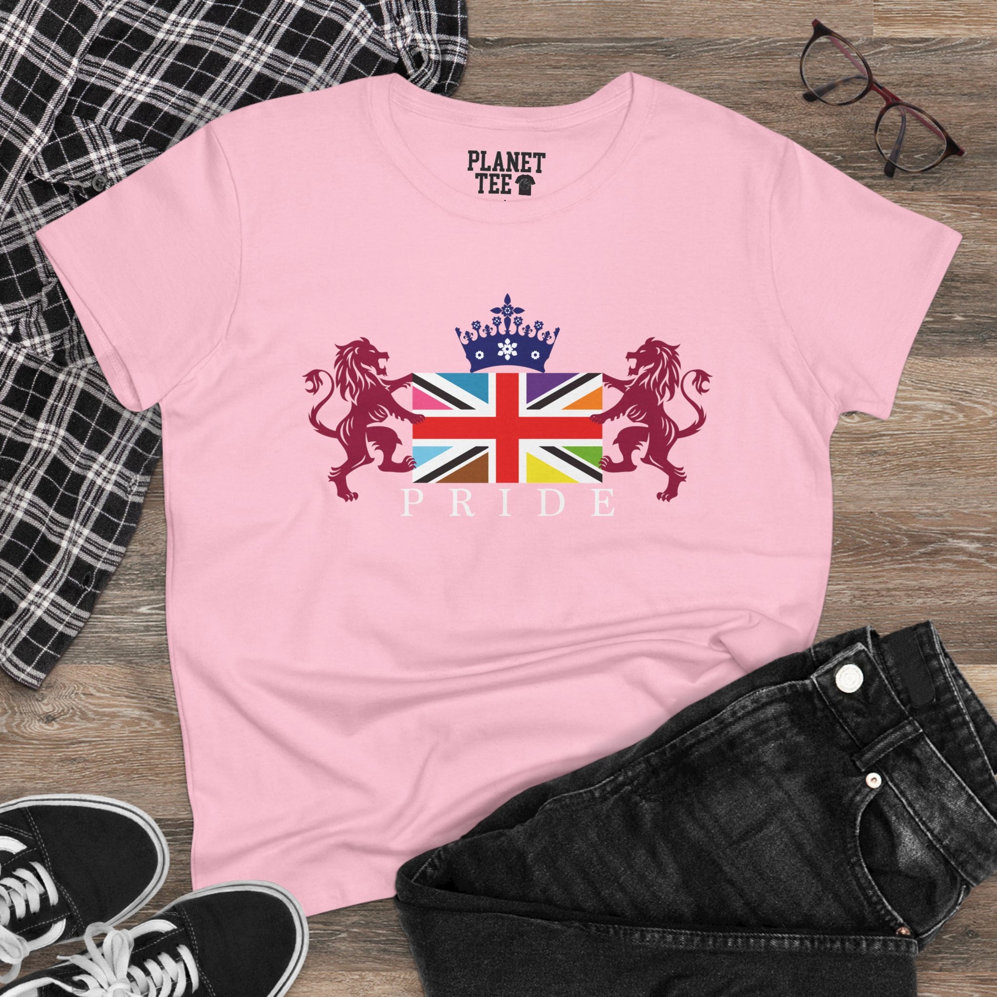 Pride Lion Graphic Tee for Women's Pride Festival Wear
