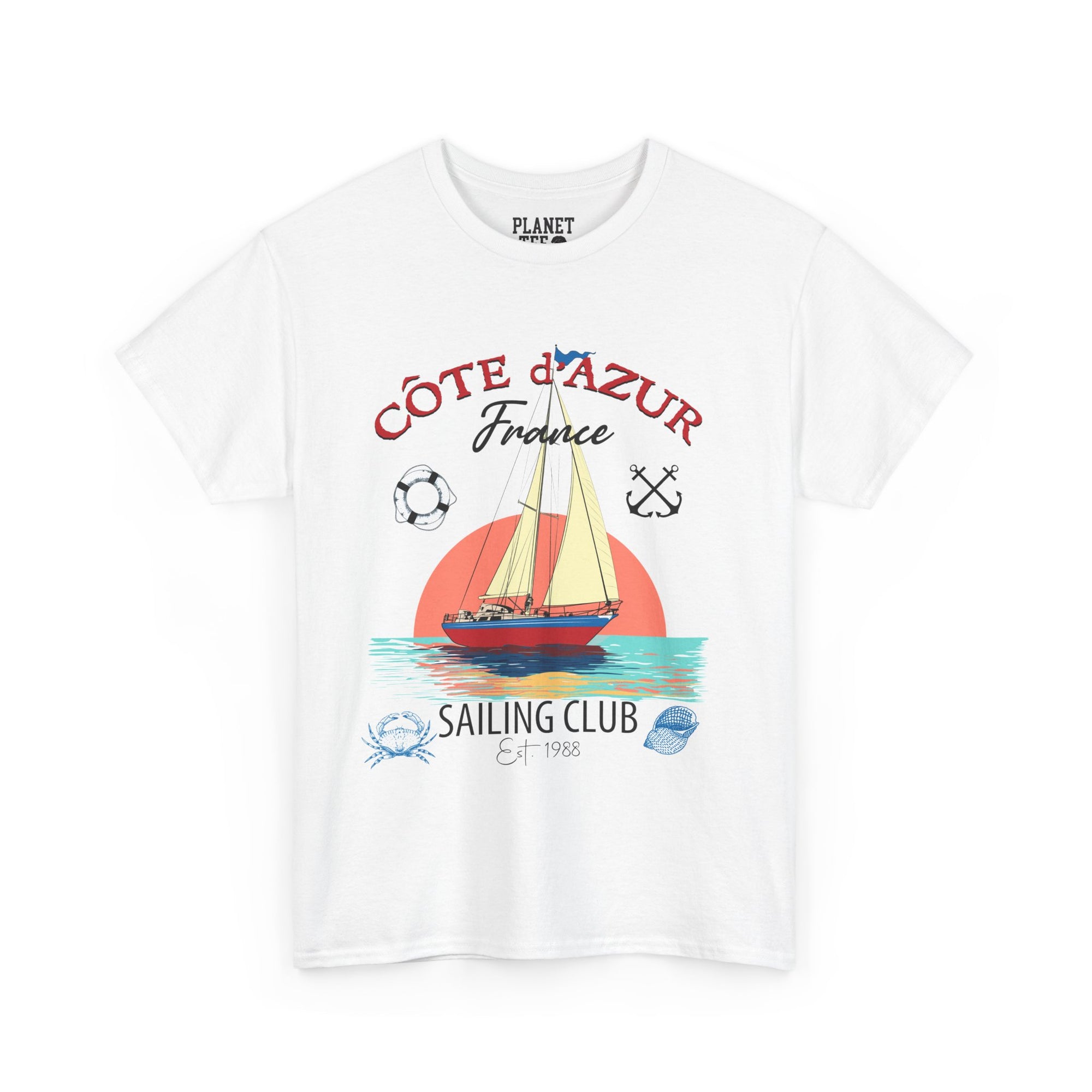 Vintage Sailing Club Tee, Cote d'Azur France