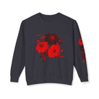 EDIT COLLECTION - Painted Red Floral Sweatshirt