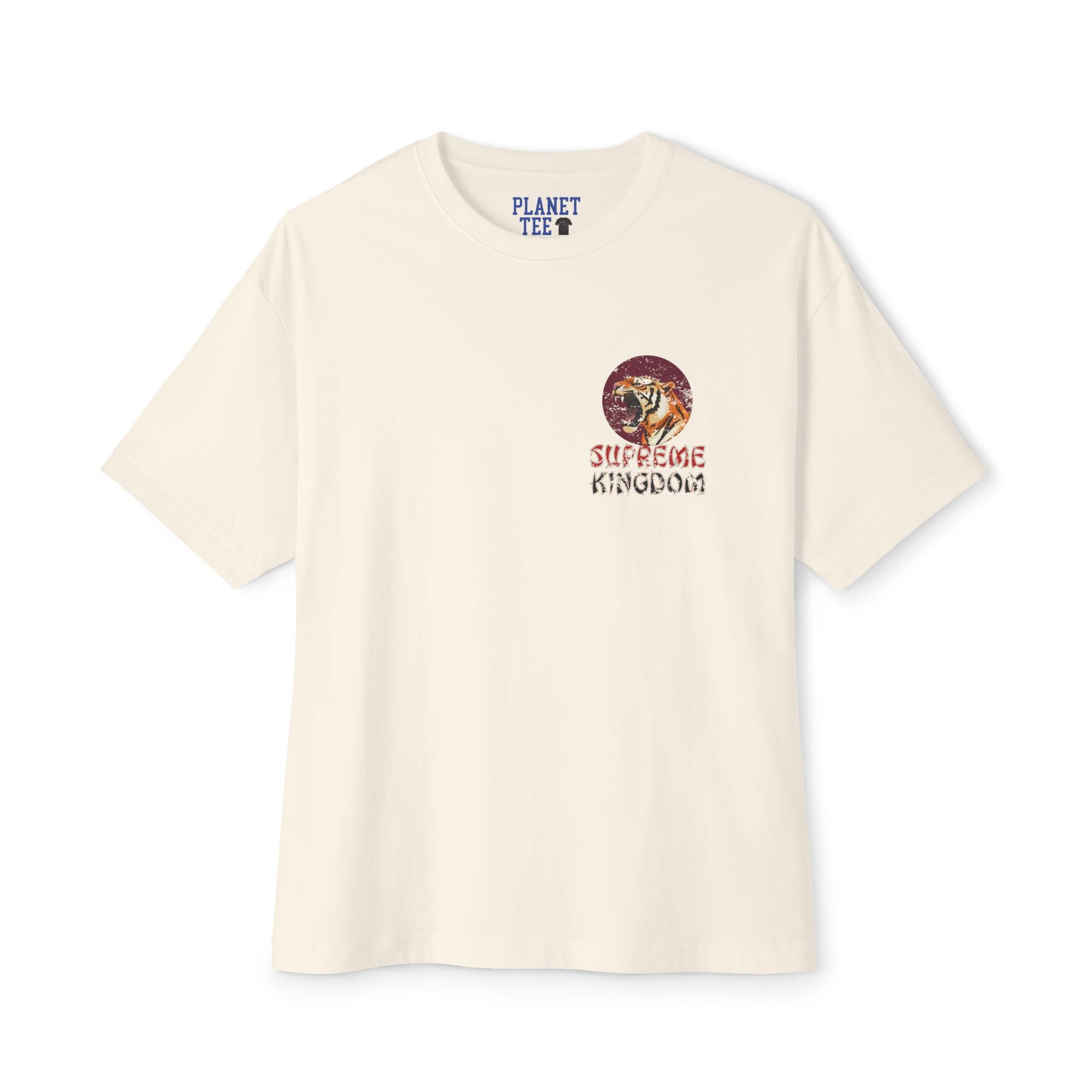 Vintage Tiger Tee - Oversized Retro Unisex Cotton Shirt