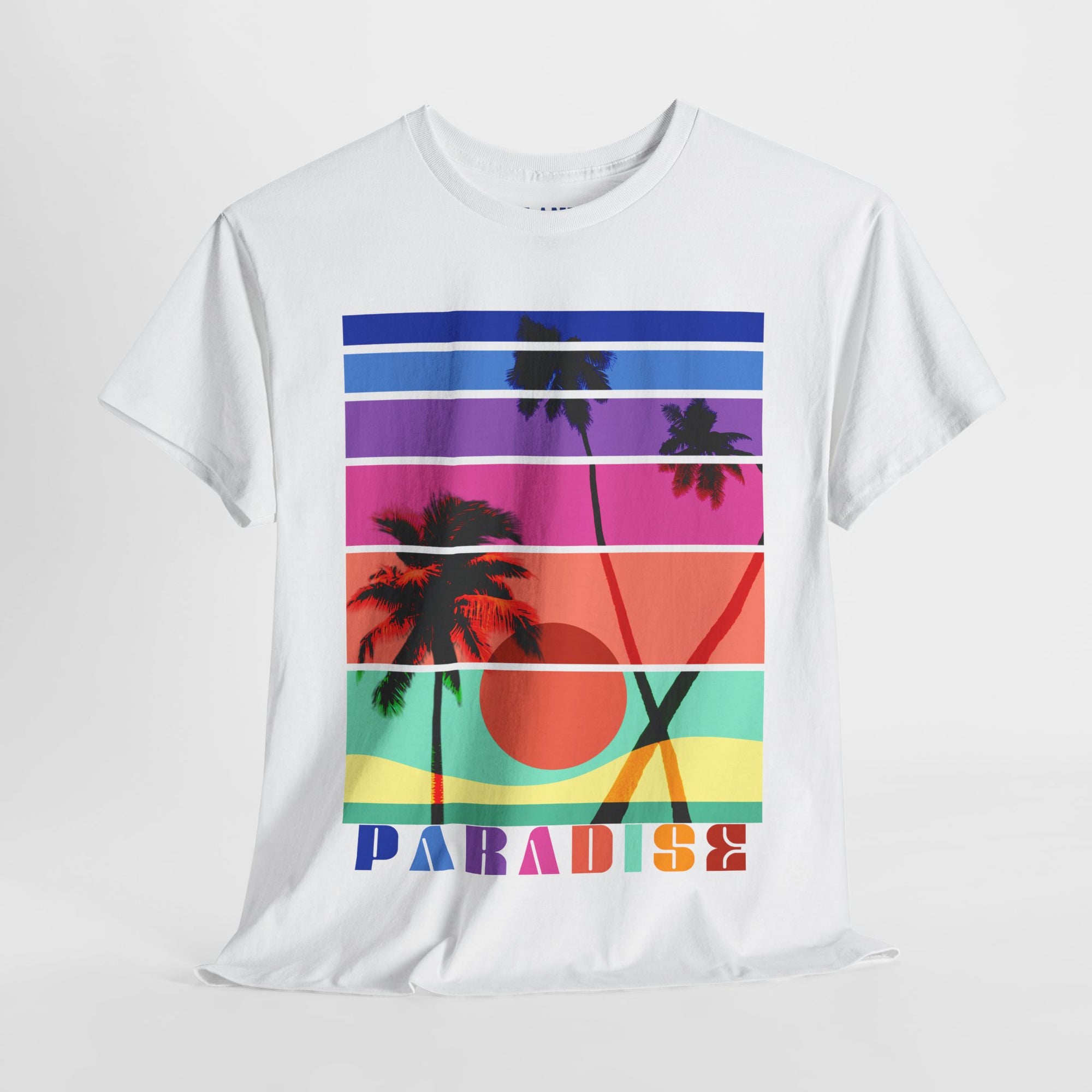 Beach Paradise Vintage Tee - Palm Trees Summer Vibes Unisex Shirt