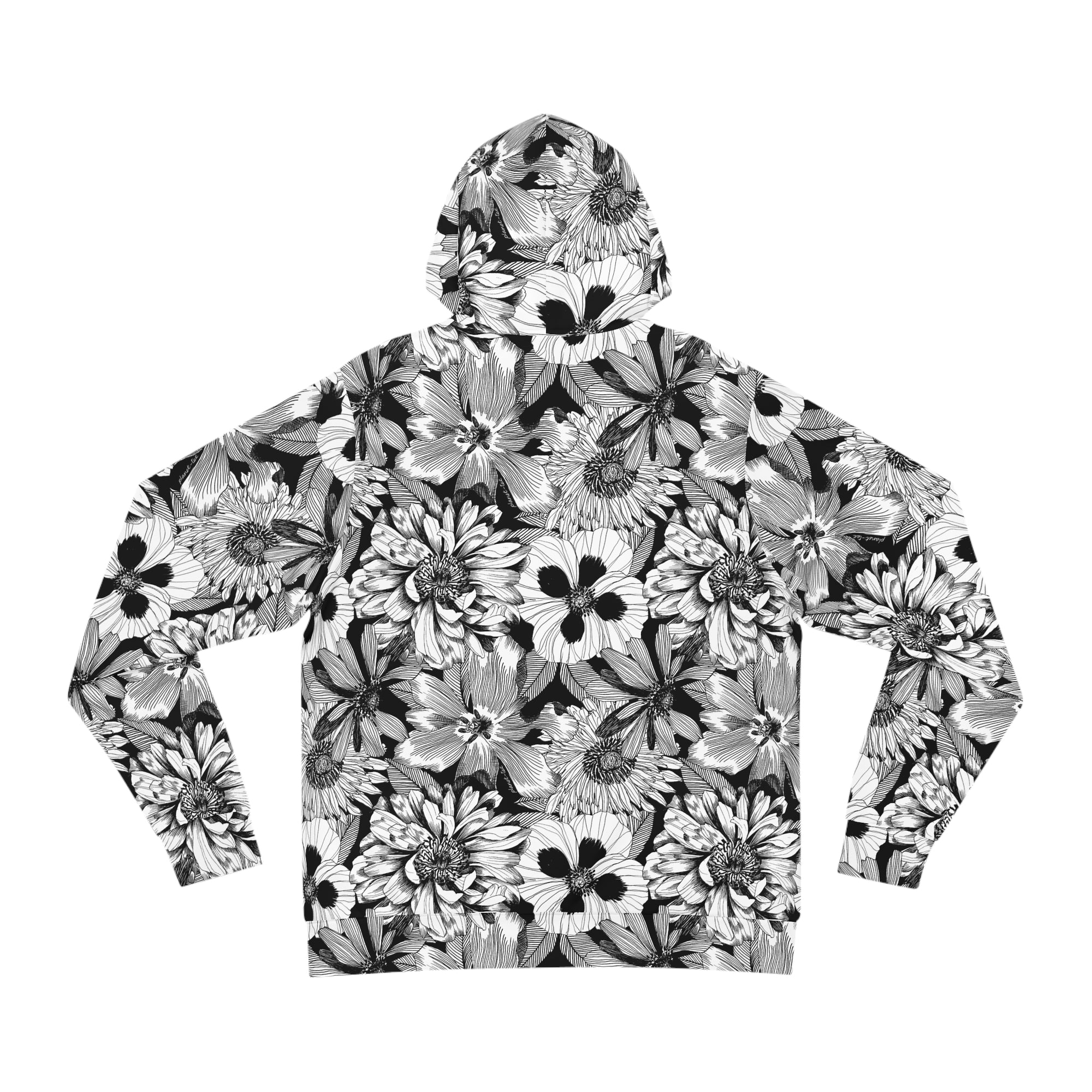 EDIT II - Linear Floral All Over Print Hoodie