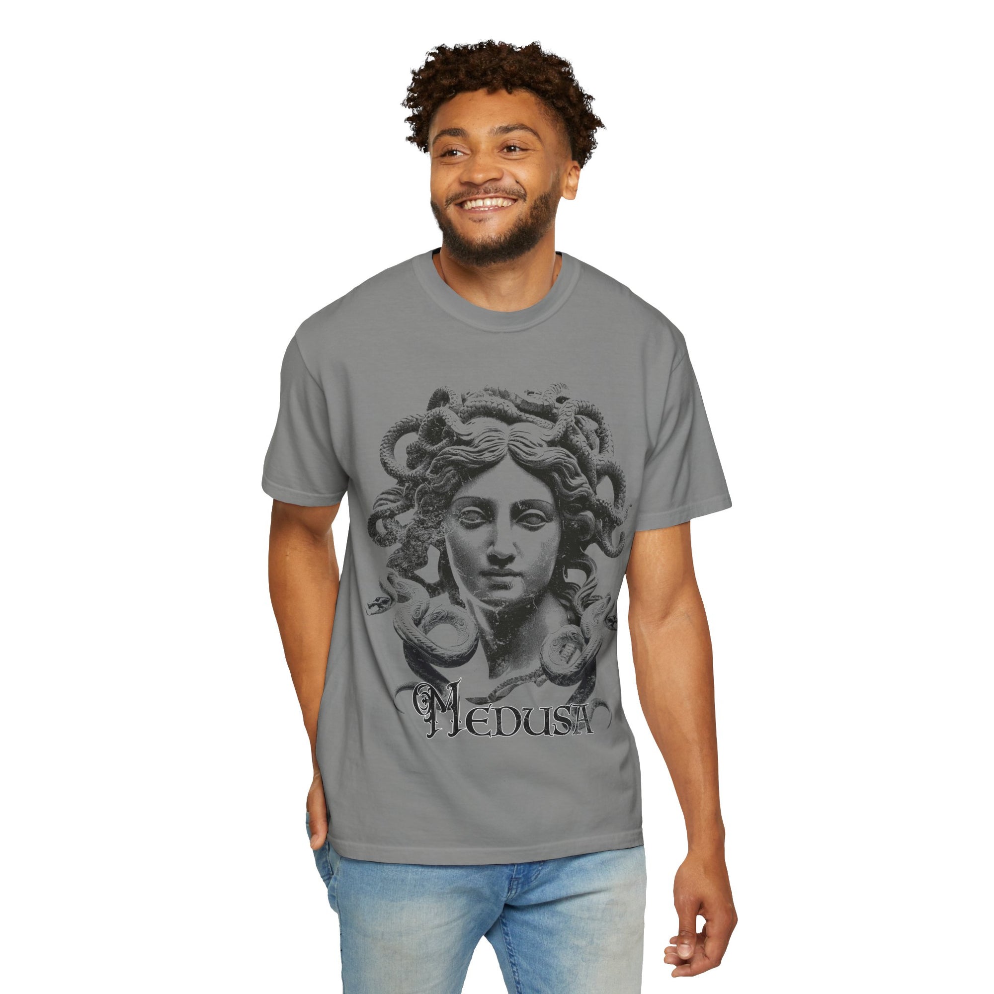 Medusa Graphic Tee - Gothic Unisex Mythology Shirt