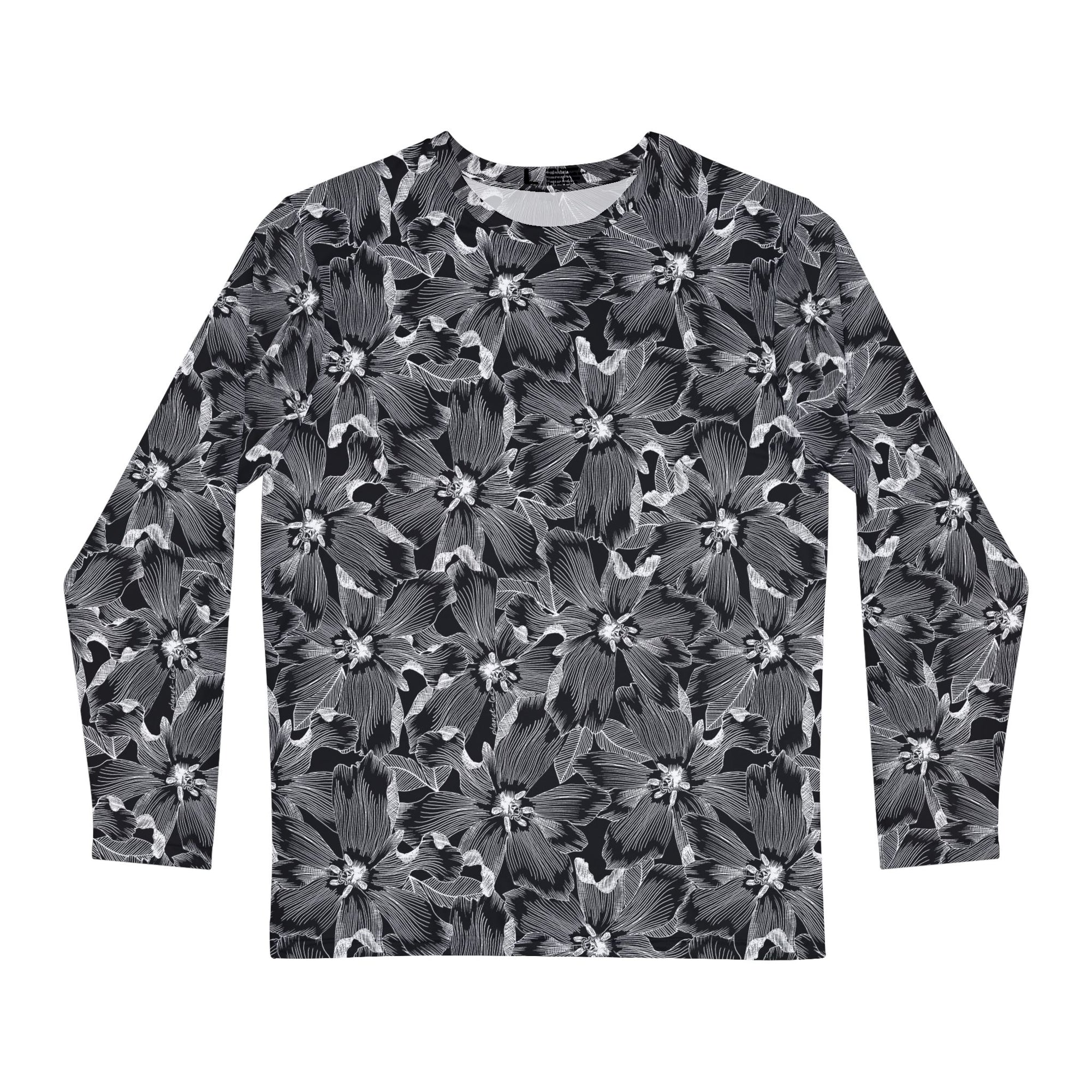Edit II - Men's Black Floral Sports Jersey