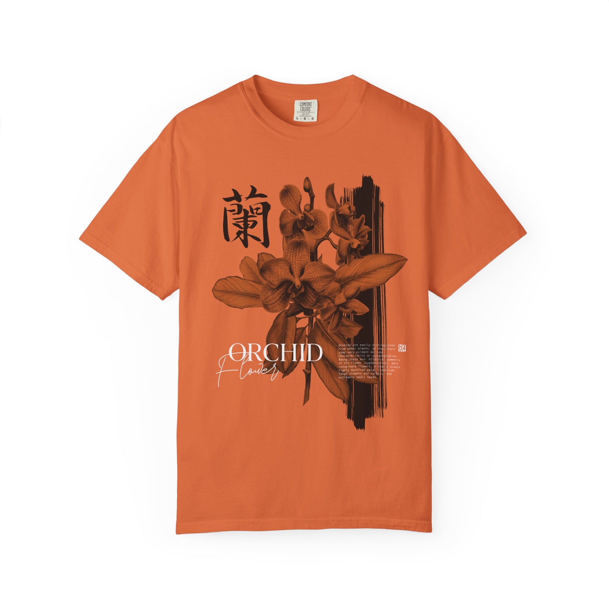 Japanese Orchid Orange tee
