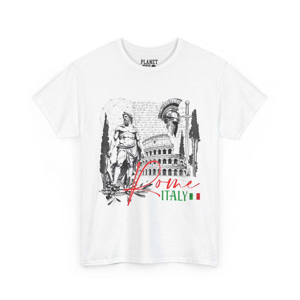 Rome Holiday Tee, Italy. Unisex Shirt, Historical Landmark Graphic Top