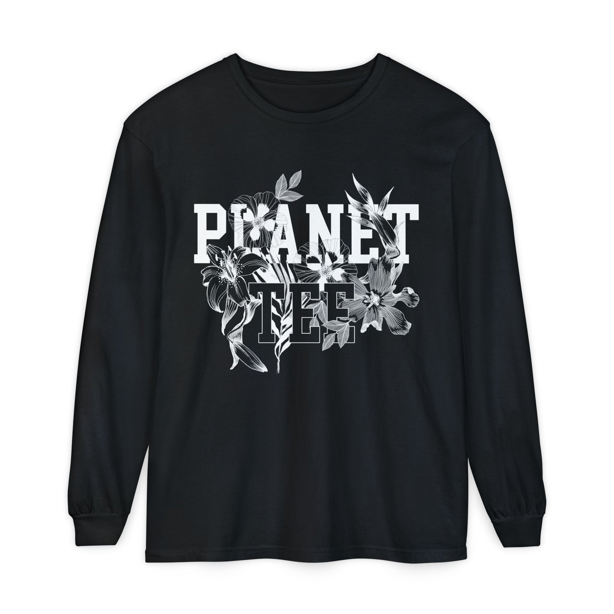 Edit II - Planet-Tee Logo Graphic Long Sleeve T-Shirt