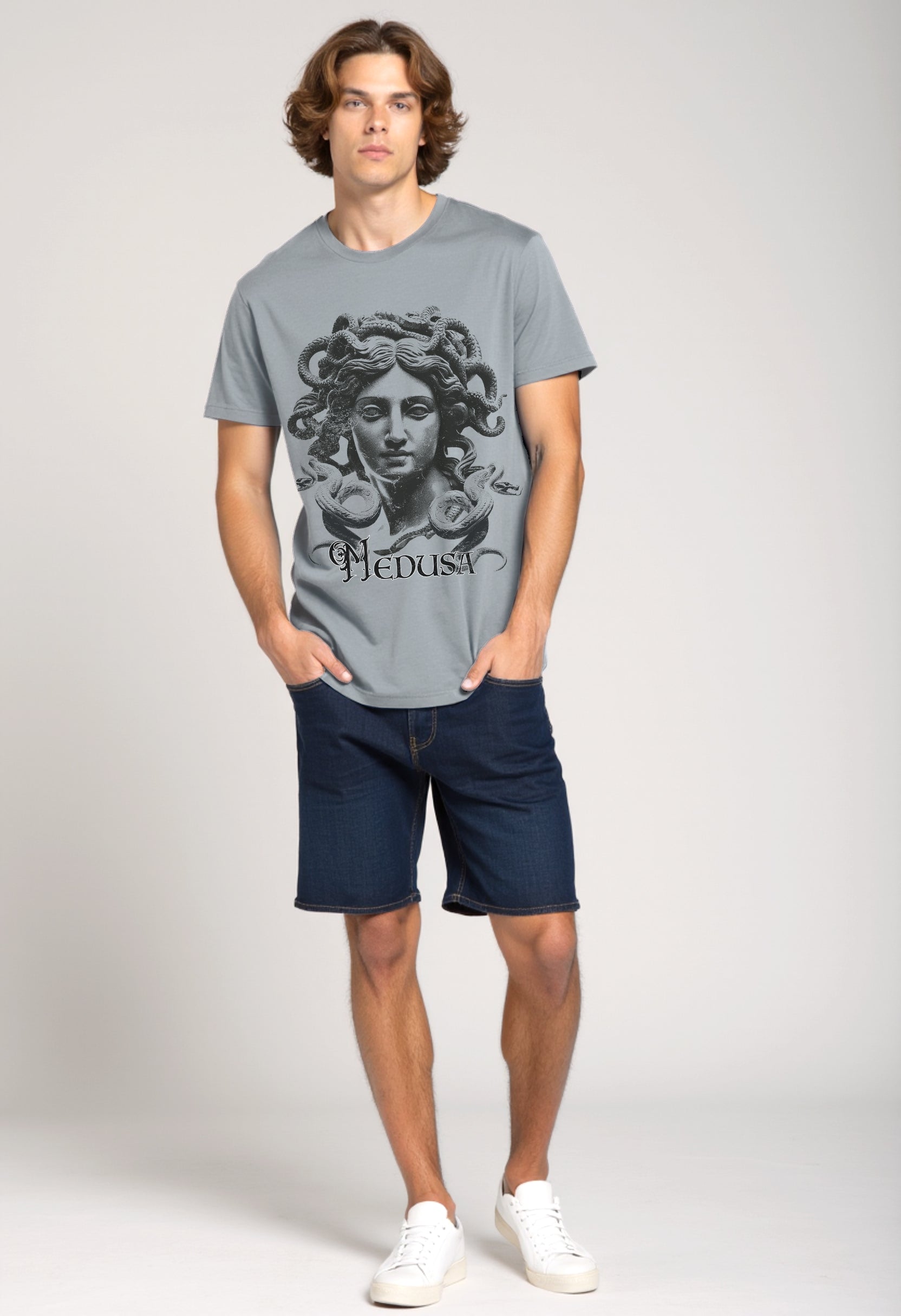 Medusa Graphic Tee - Gothic Unisex Mythology Shirt
