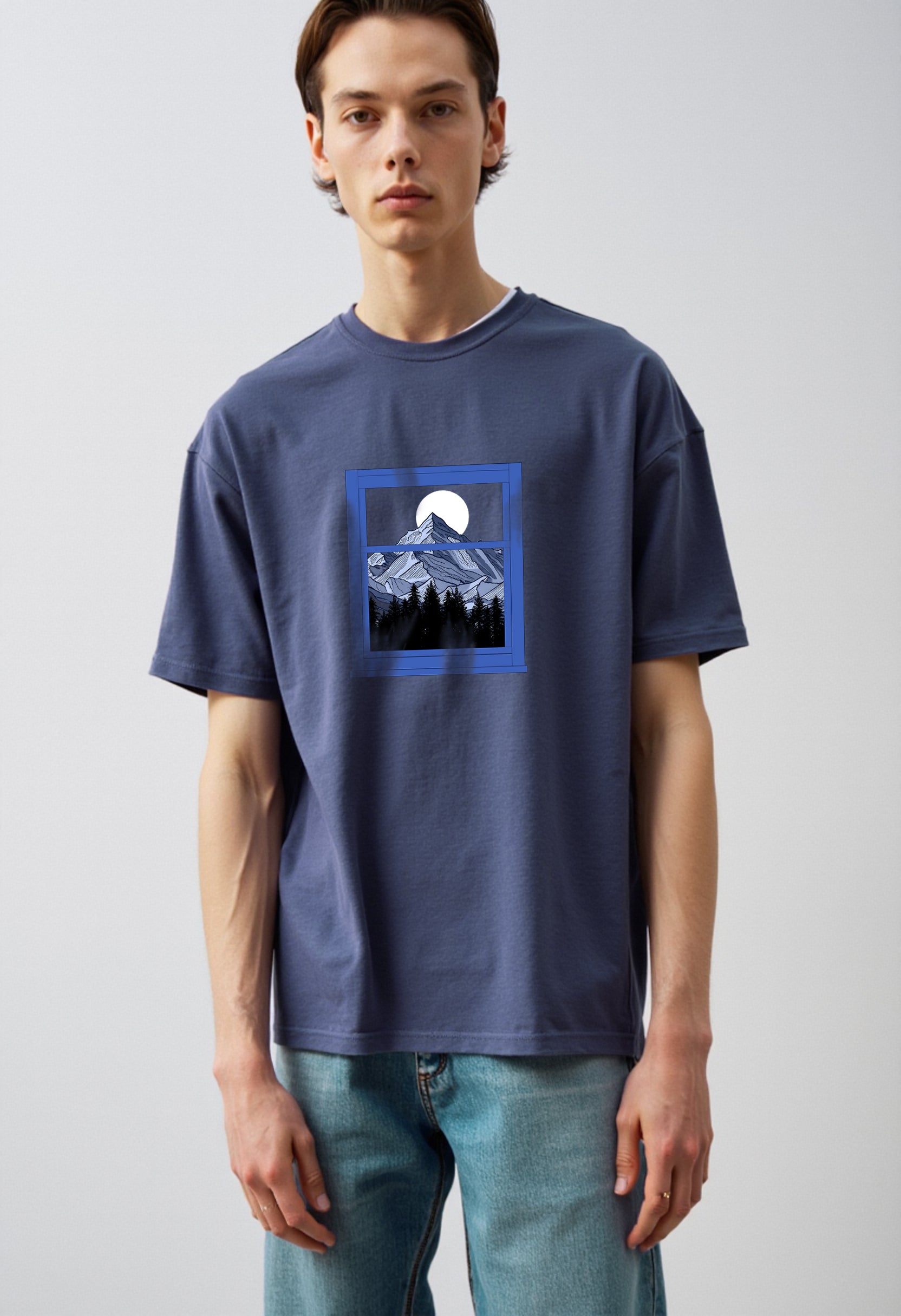 Nature Lovers Apparel - Mountain View T-Shirt for Hikers and Outdoor Enthusiasts