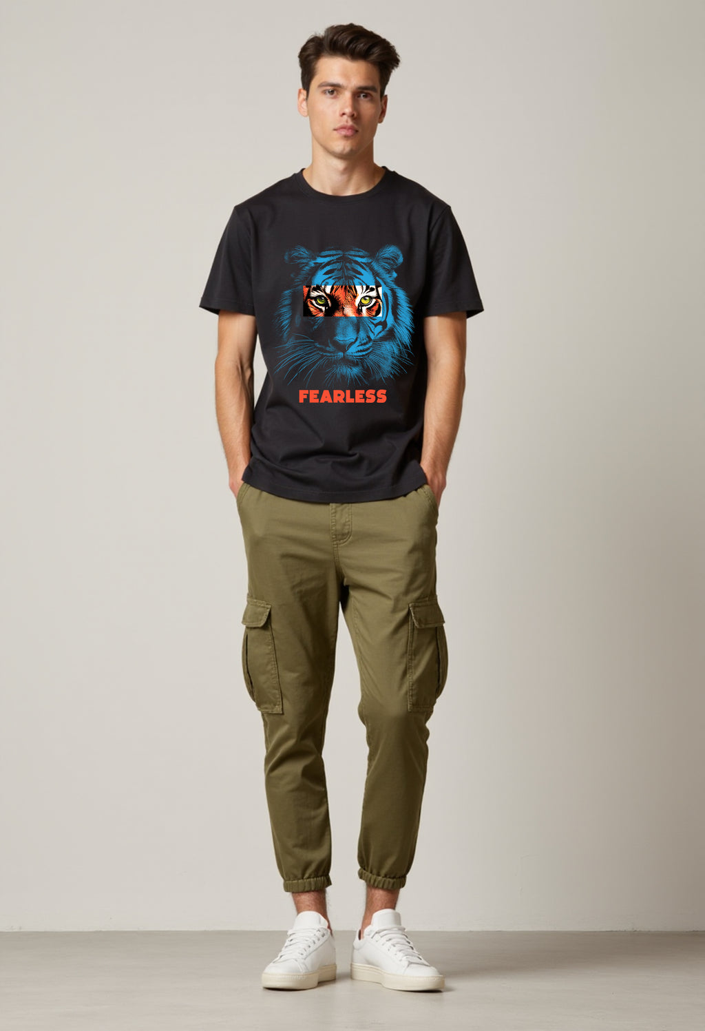 Fearless Tiger Tee – Oversized Unisex Nature Streetwear