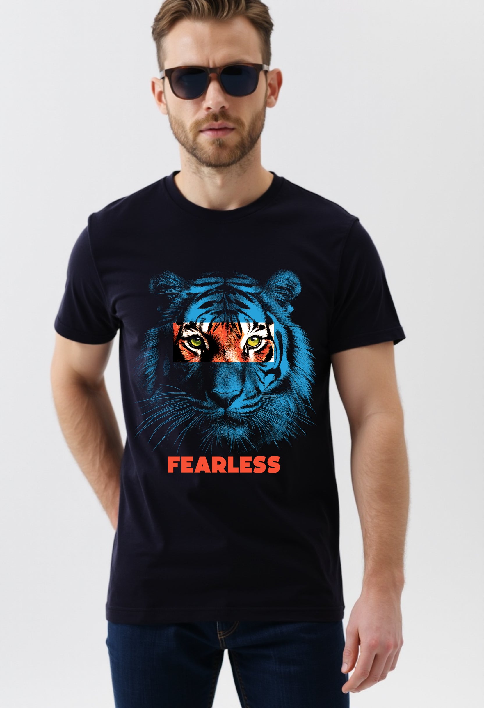 Fearless Tiger Tee – Oversized Unisex Nature Streetwear