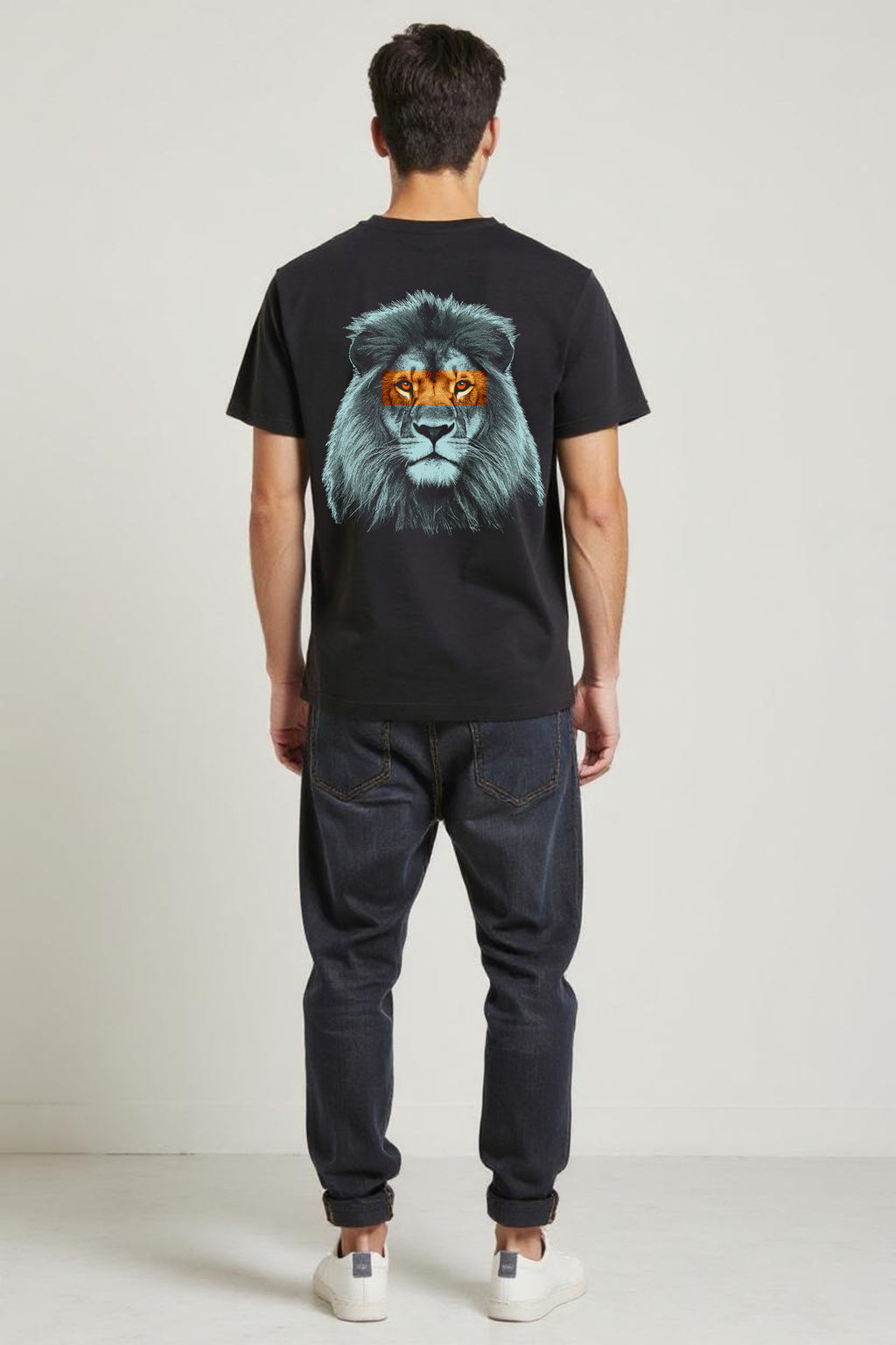 Fearless Lion Tee – Oversized Big Cat Streetwear Shirt
