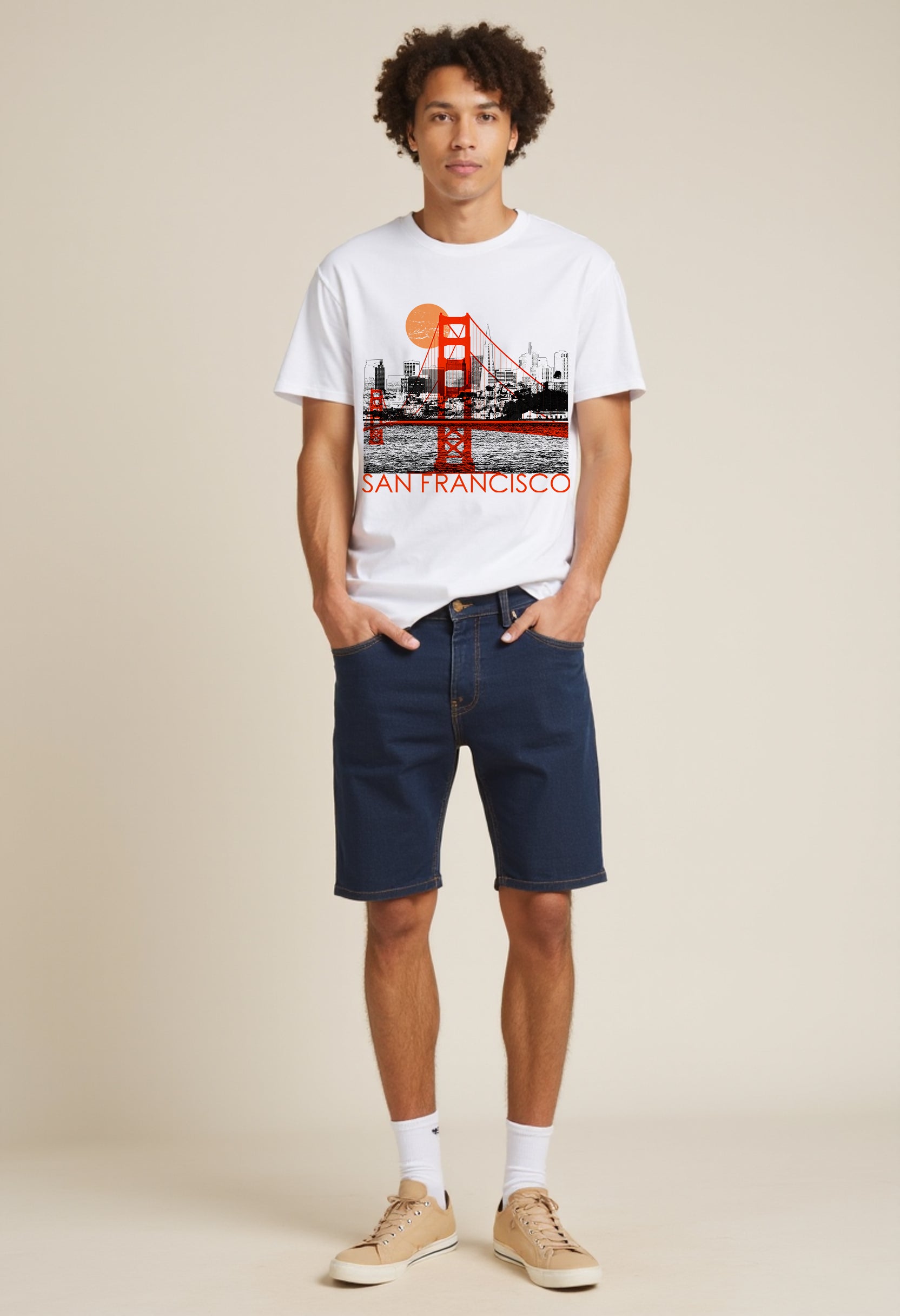 San Francisco Coastal City Graphic Tee | Unisex Cotton T-Shirt
