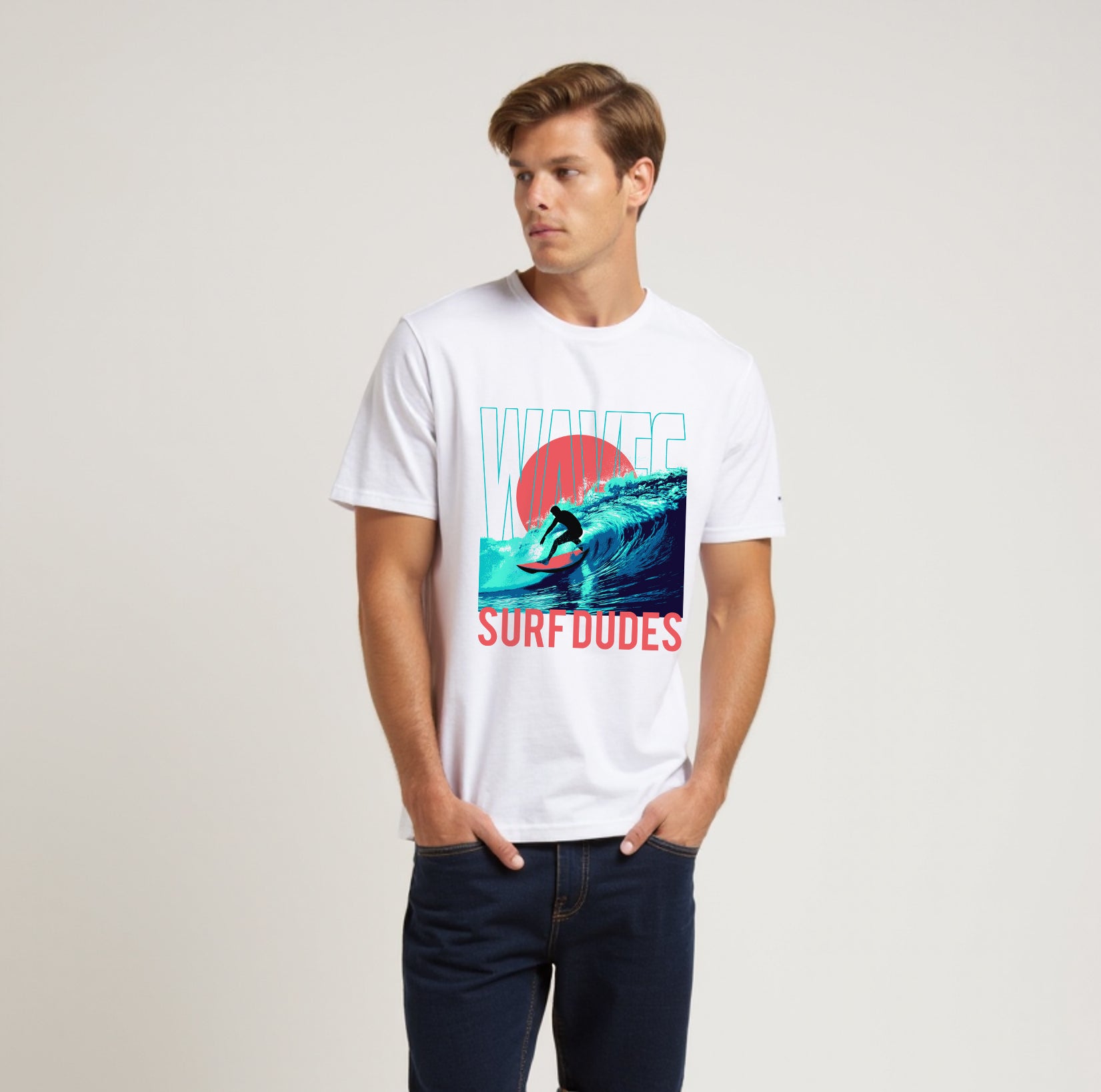 Surfer Vibes Tee – Wave Graphic Shirt for Ocean Lovers