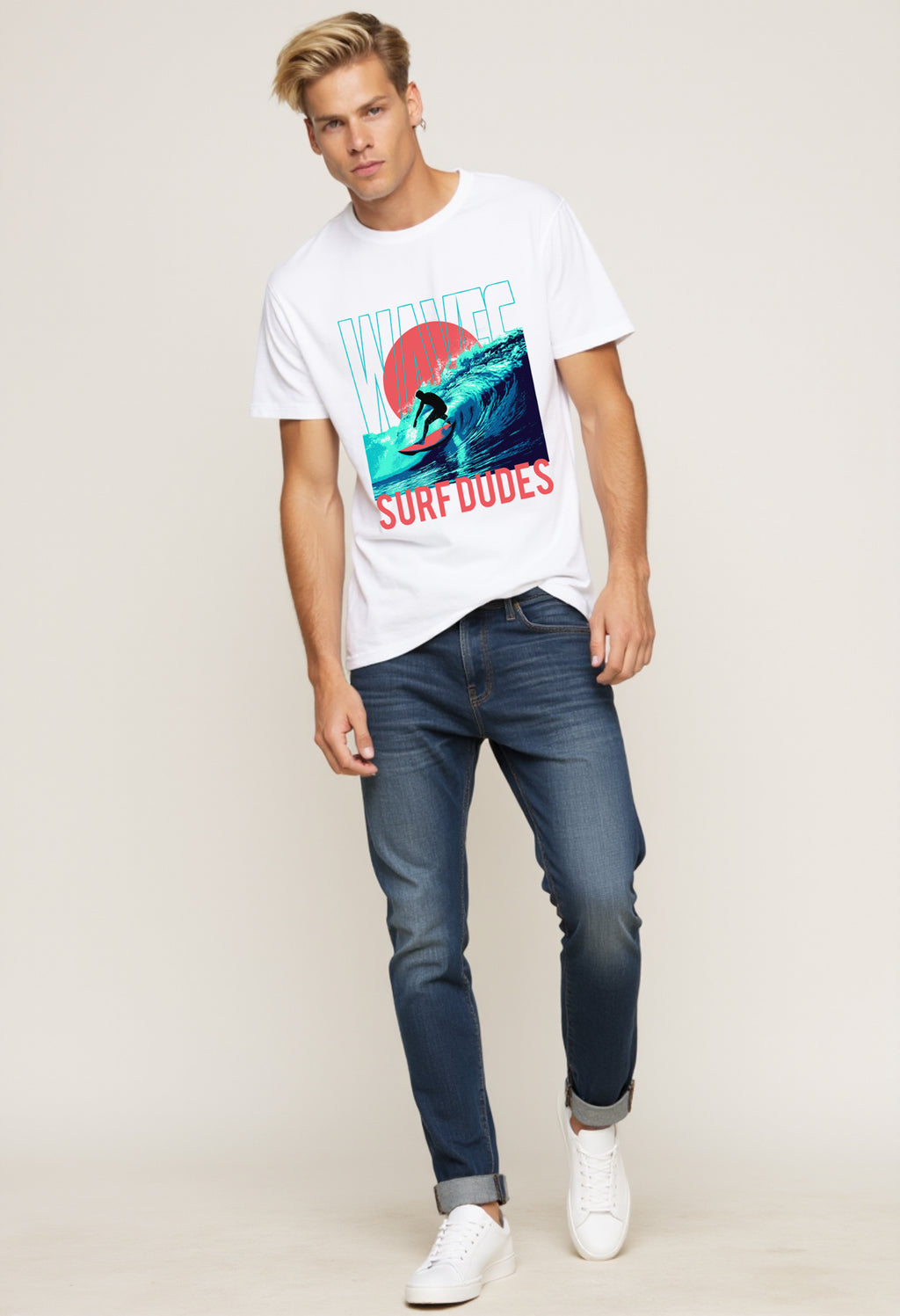 Surfer Vibes Tee – Wave Graphic Shirt for Ocean Lovers