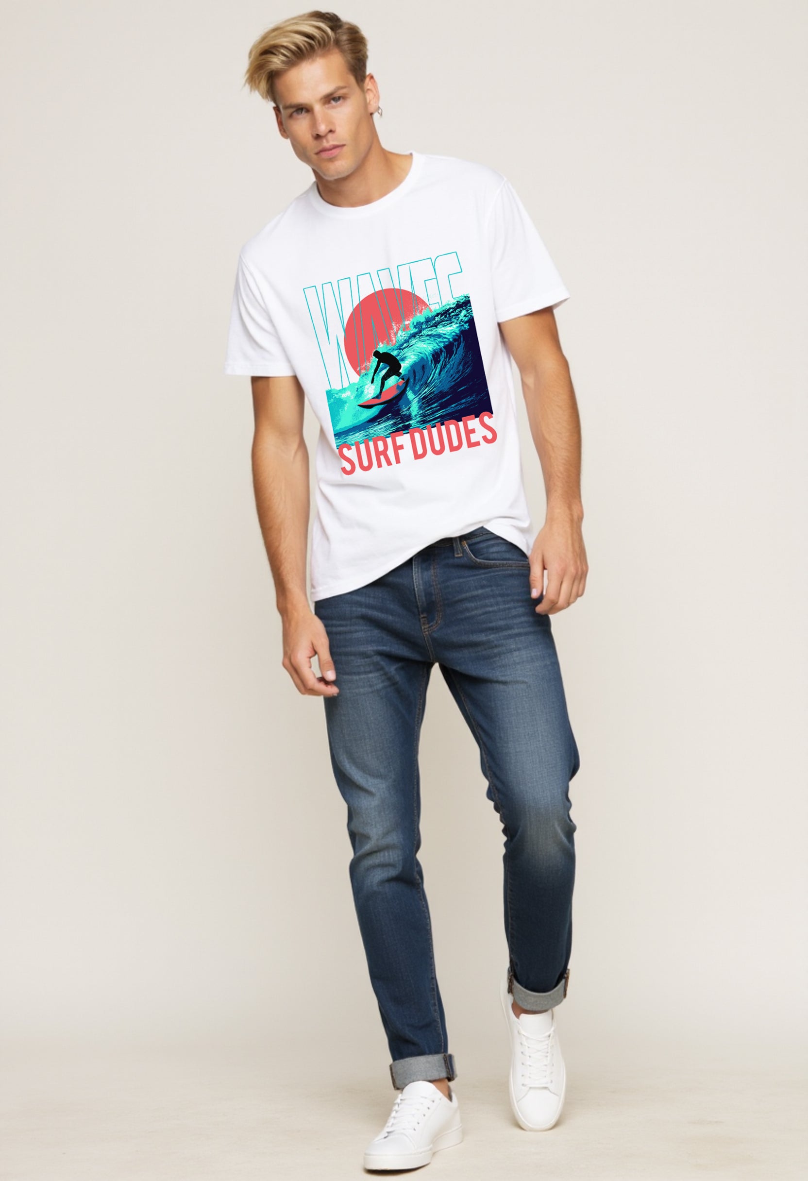 Surfer Vibes Tee – Wave Graphic Shirt for Ocean Lovers