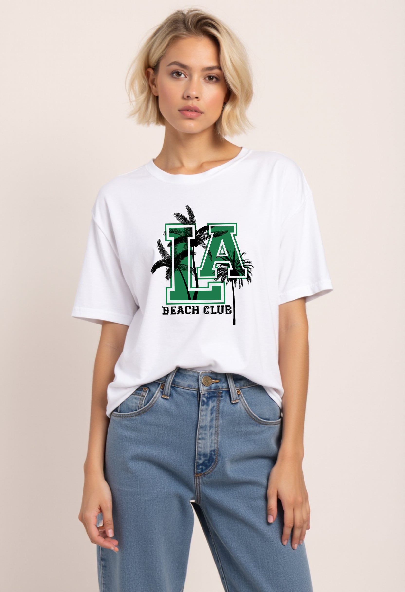 LA Beach Club Tee – California Summer Cotton T-Shirt