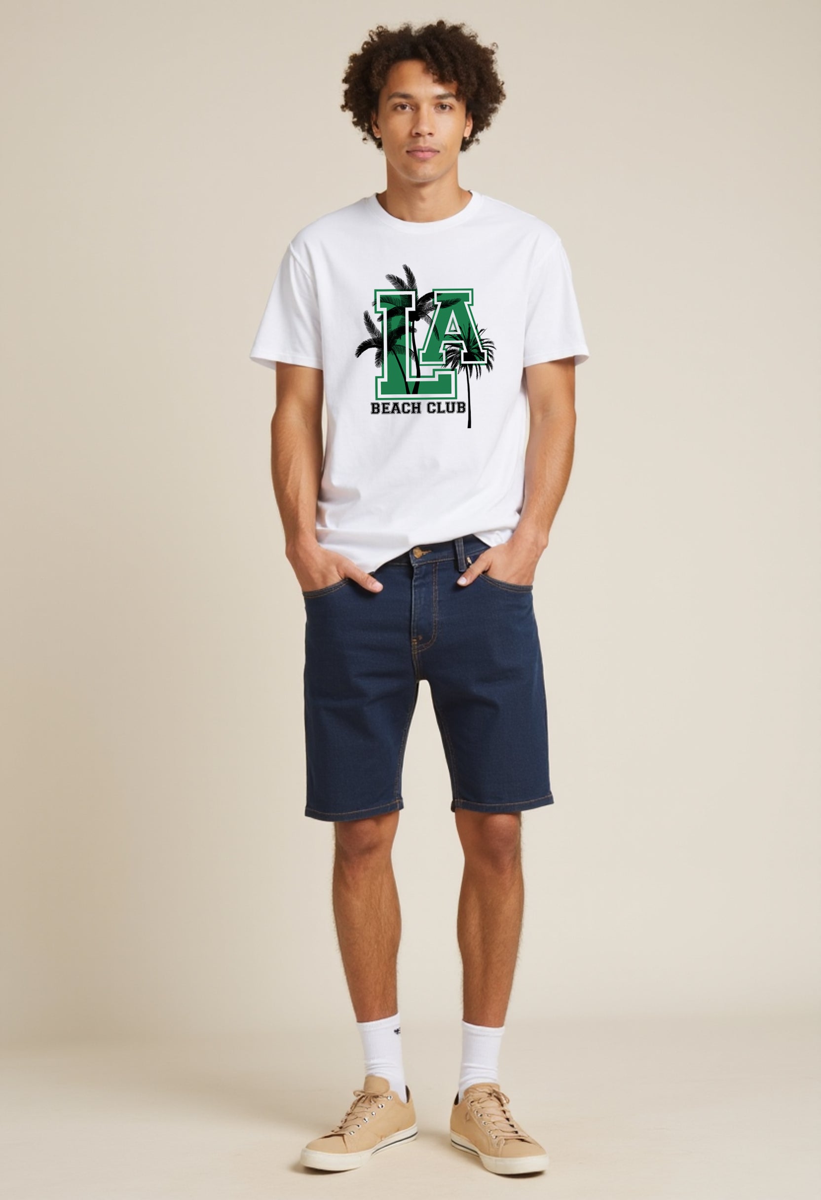 LA Beach Club Tee – California Summer Cotton T-Shirt