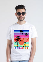 Beach Paradise Vintage Tee - Palm Trees Summer Vibes Unisex Shirt