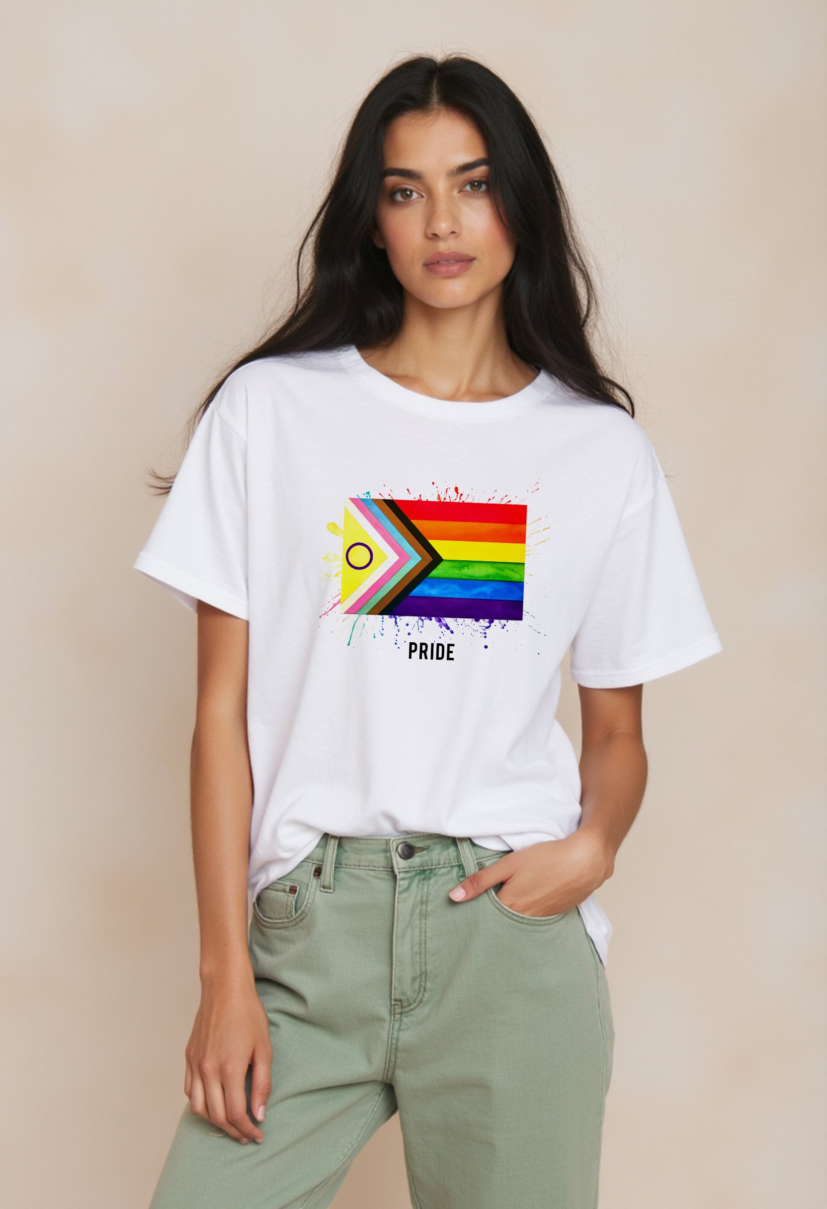 Rainbow Pride Flag Tee – Unisex LGBTQ Festival Shirt