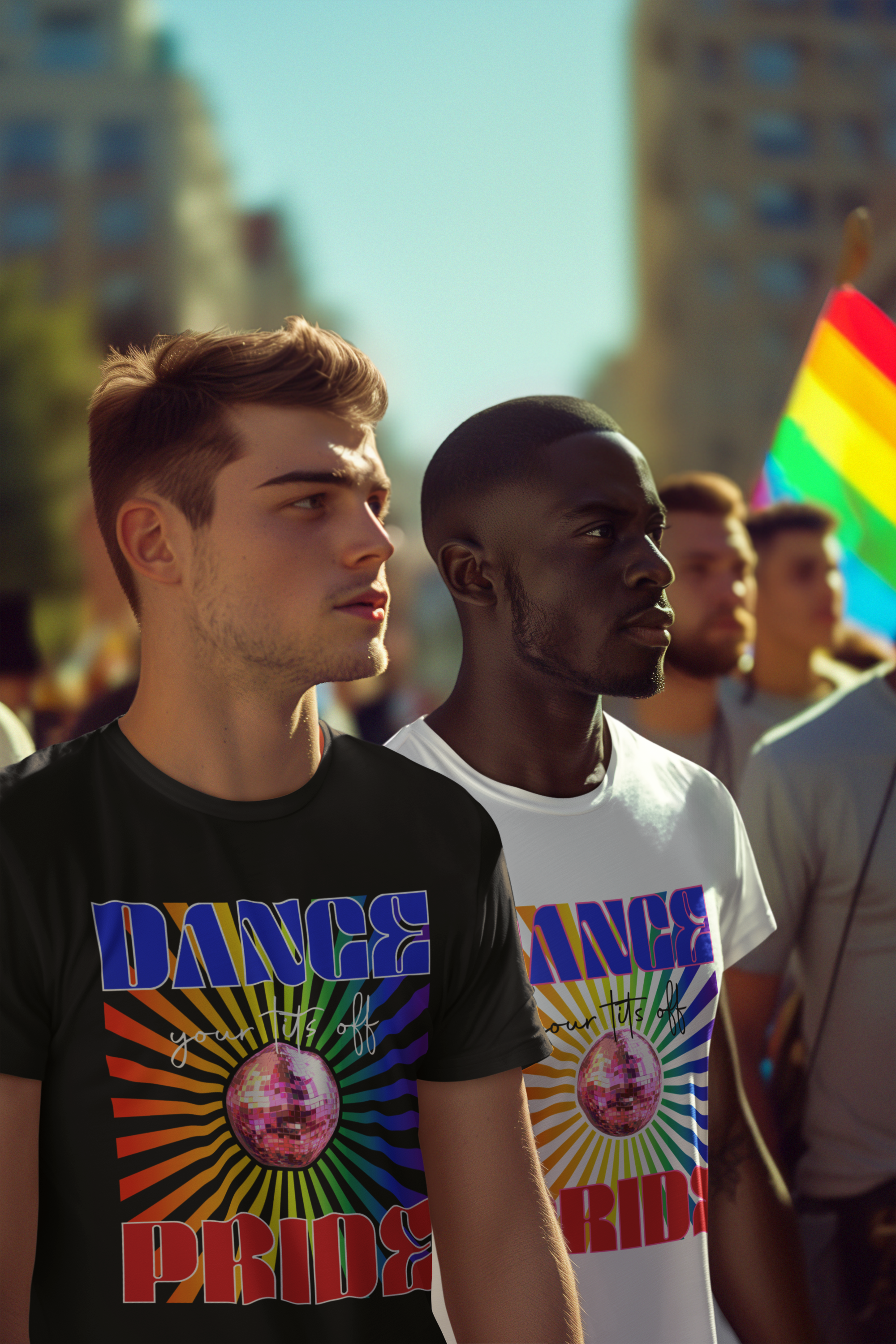 Pride Disco Tee - Dance Unisex Cotton Shirt for LGBTQ Celebrations