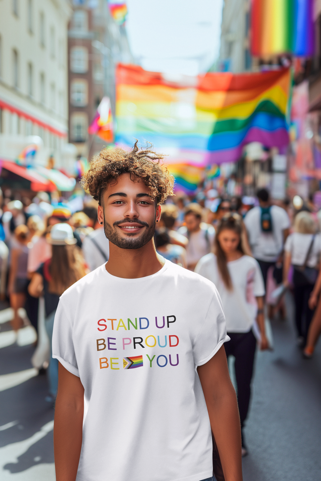 Stand Up Be Proud Be You Tee - Unisex LGBT Support Shirt