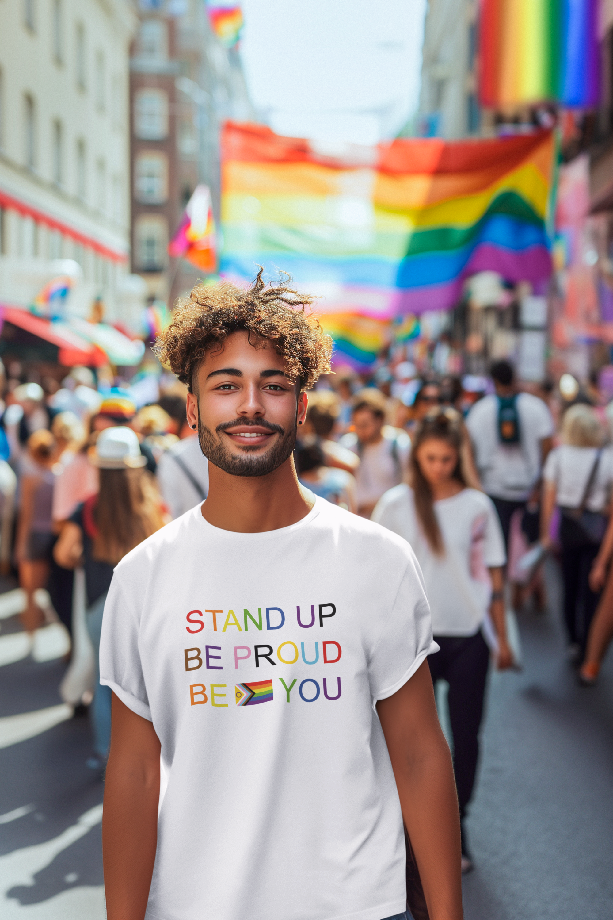 Stand Up Be Proud Be You Tee - Unisex LGBT Support Shirt