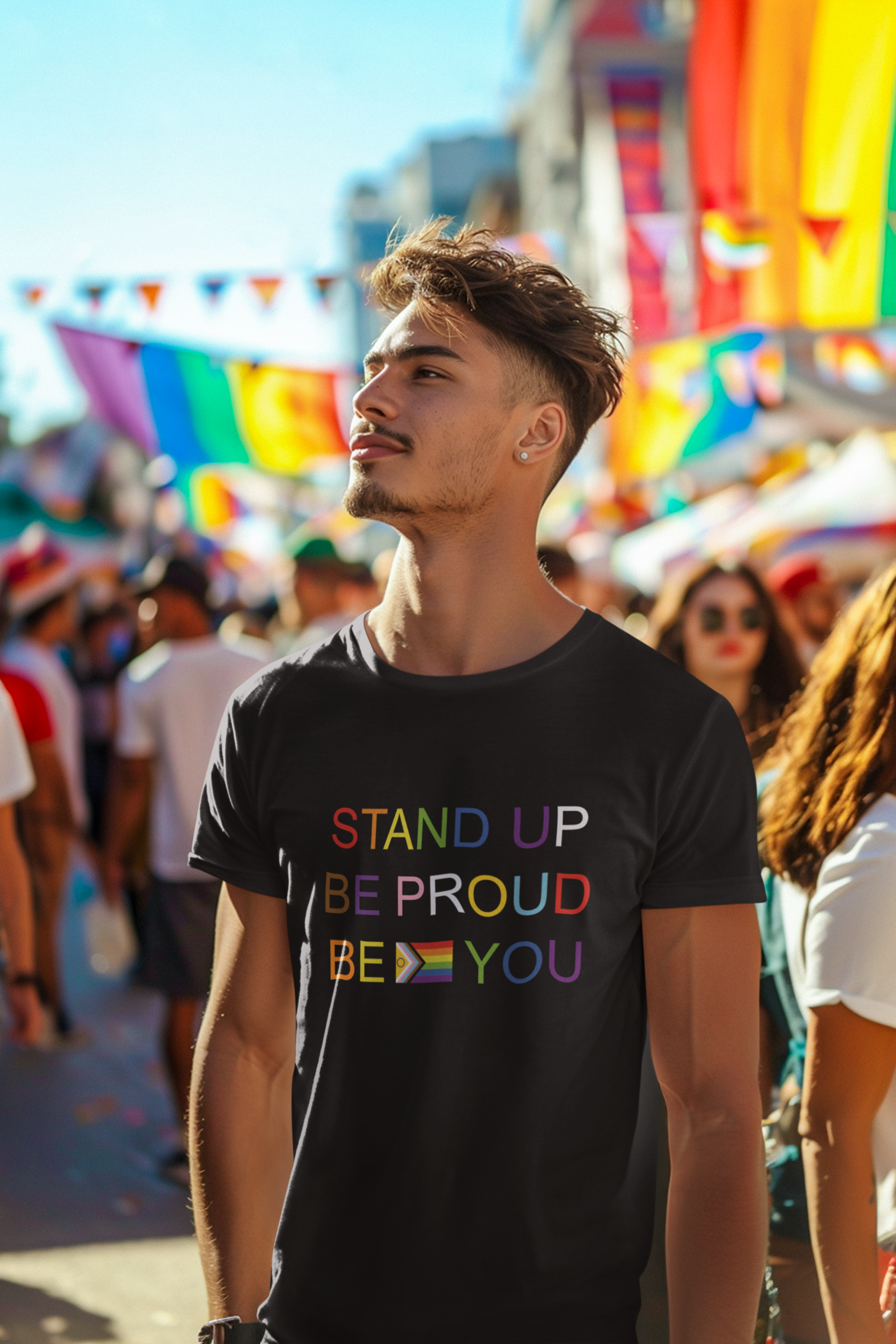 Unisex Pride Tee – Stand Up Be Proud Be You Shirt