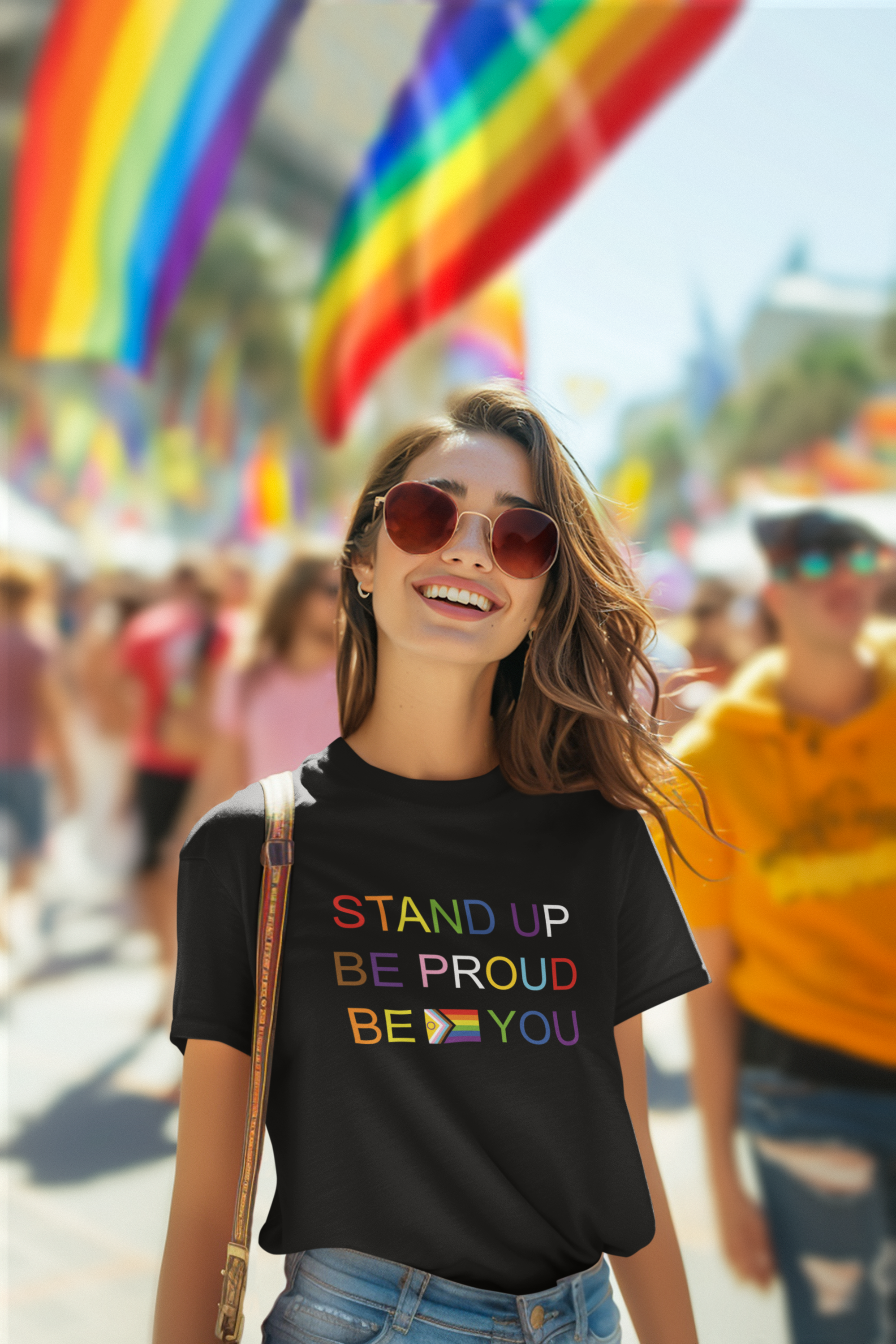 Unisex Pride Tee – Stand Up Be Proud Be You Shirt