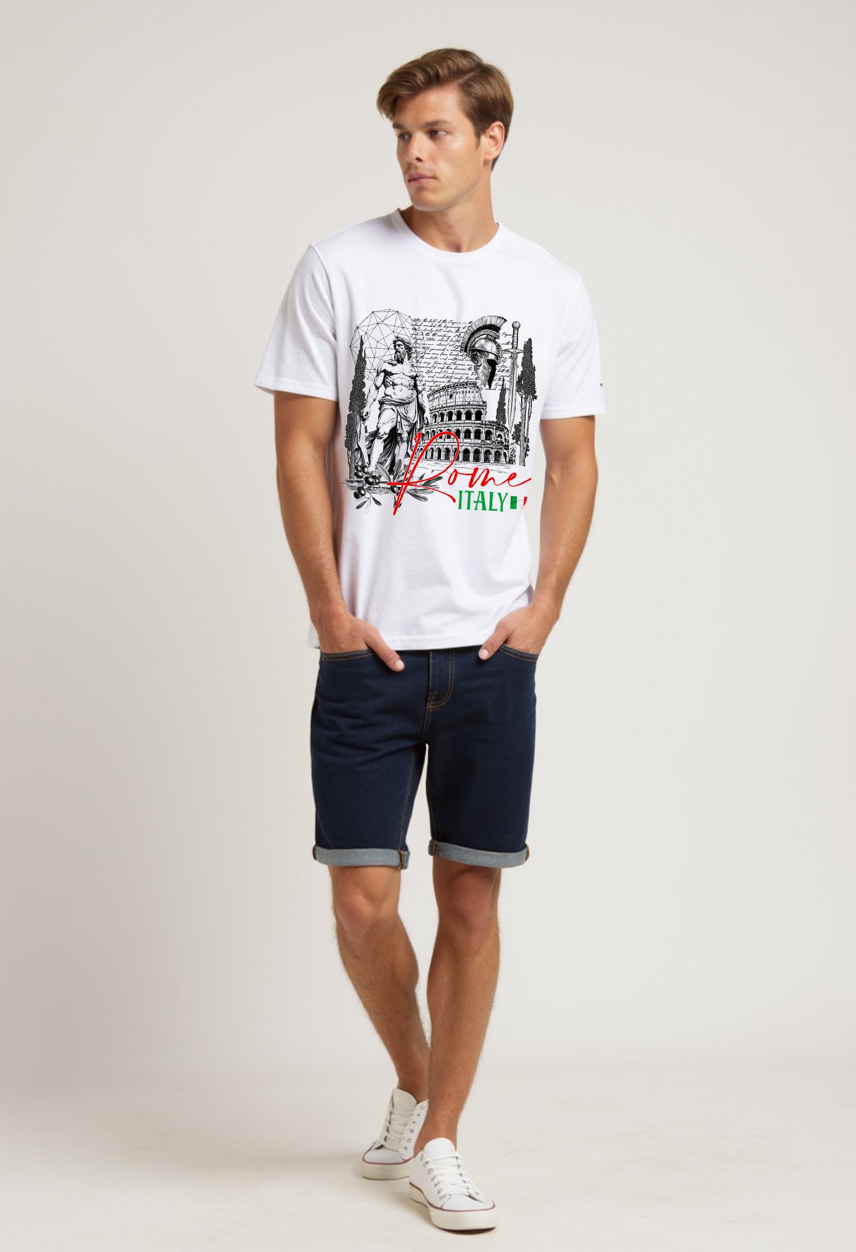 Rome Holiday Tee, Italy. Unisex Shirt, Historical Landmark Graphic Top
