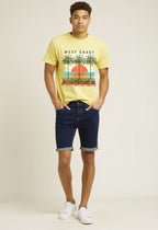 West Coast Holiday Tee with sunset and Palm trees