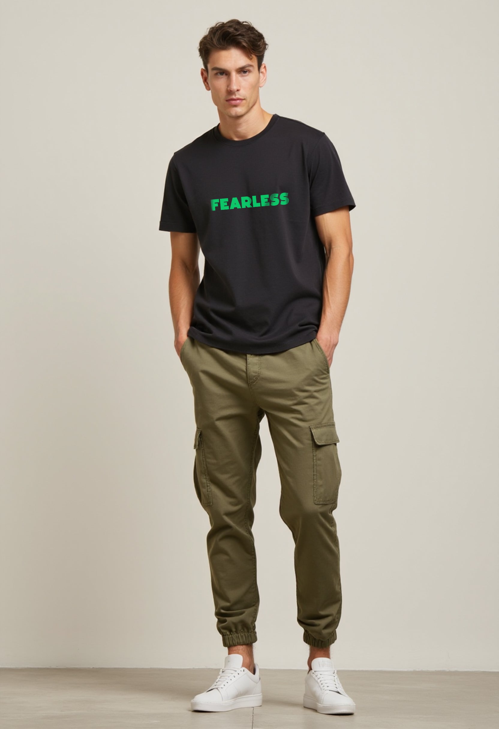 Fearless Wolf Graphic Tee, Unisex Oversized T-Shirt, Gift for Nature Lovers
