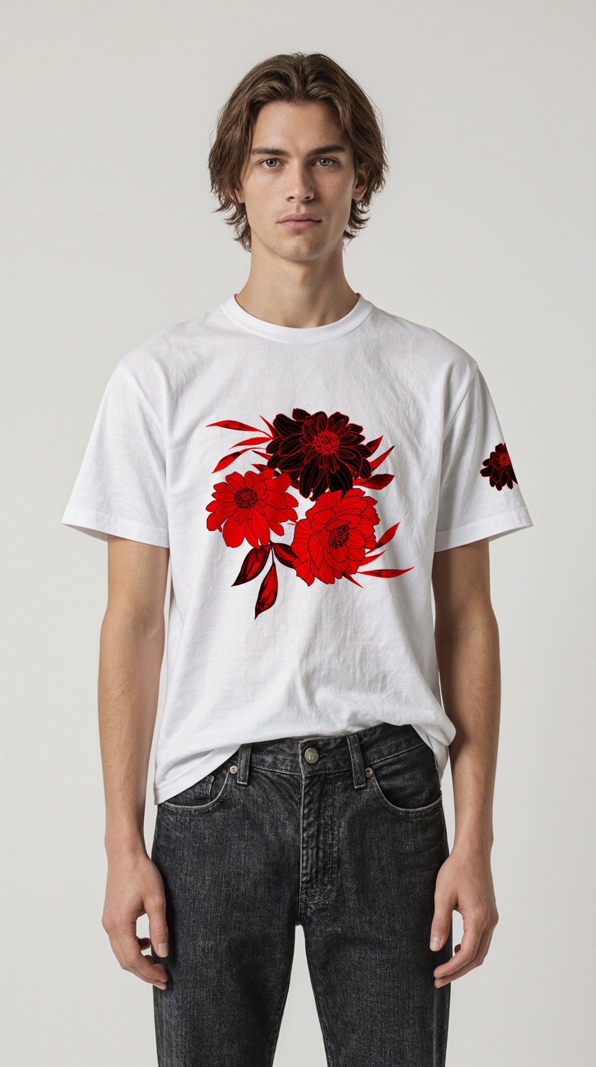 EDIT COLLECTION - Red Floral Tee