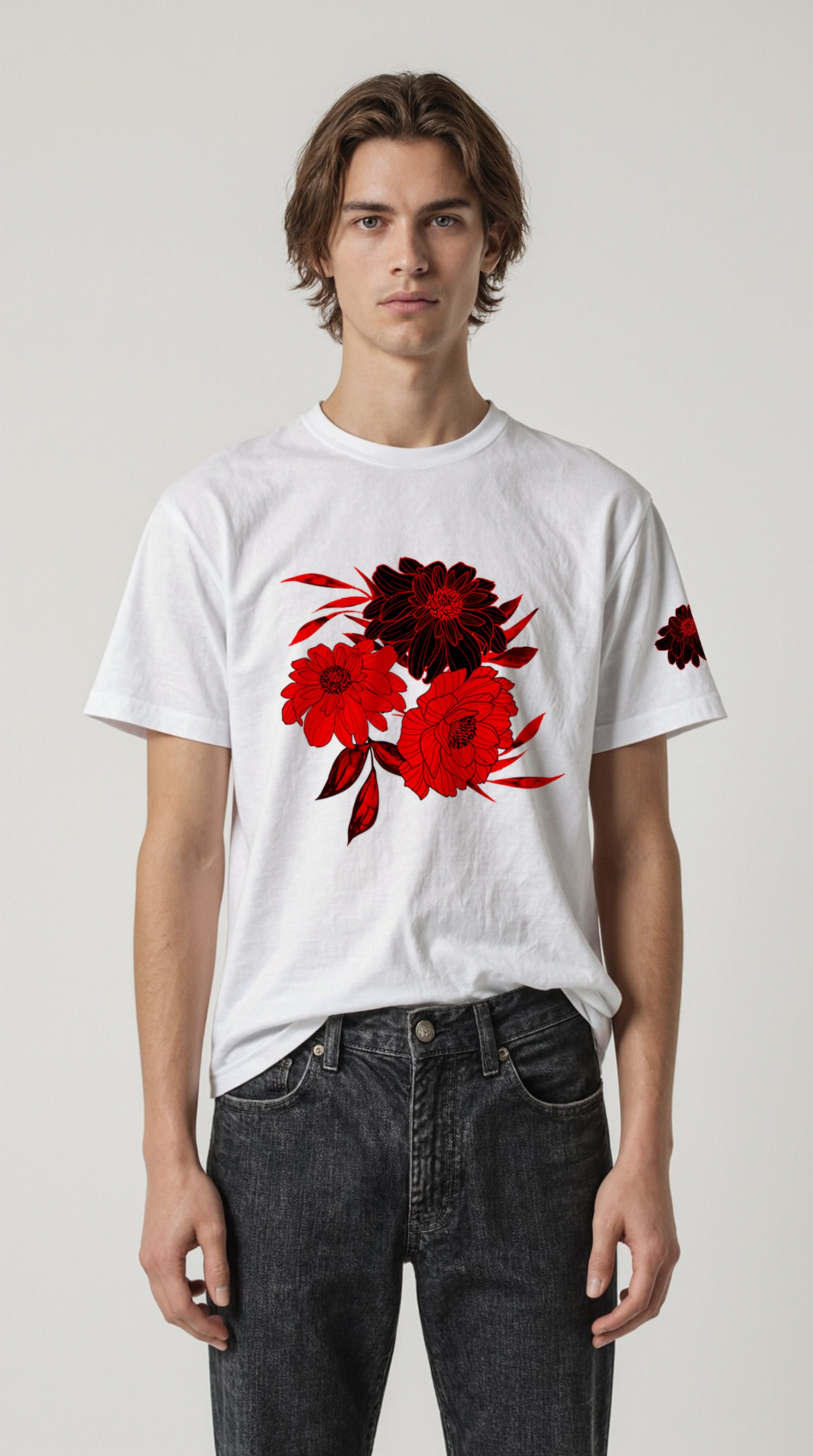 EDIT COLLECTION - Red Floral Tee
