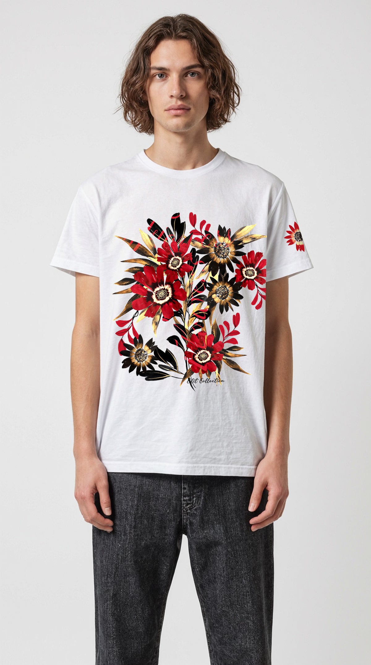 EDIT COLLECTION - Arty Floral Graphic Tee