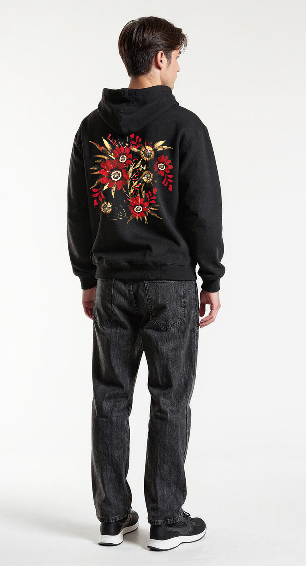 EDIT COLLECTION - Graphic Floral Hoodie