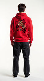 EDIT COLLECTION - Art Floral Red Hoodie