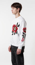 EDIT COLLECTION - Large Placement Floral Sweatshirt