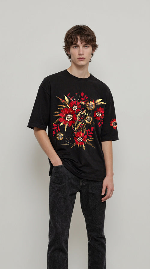 EDIT COLLECTION - Arty Floral Graphic Tee