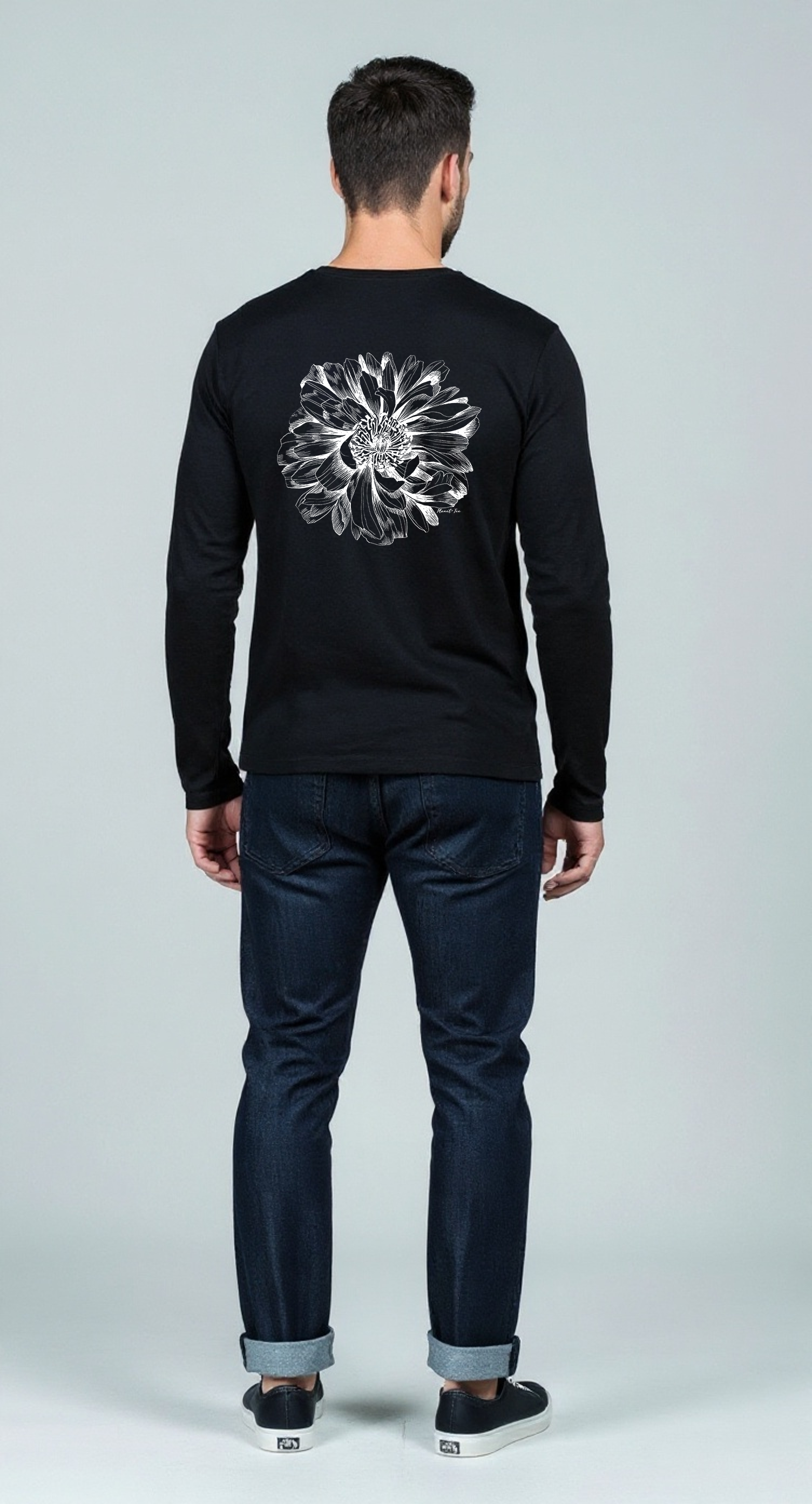 Edit II - Planet-Tee Logo Graphic Long Sleeve T-Shirt