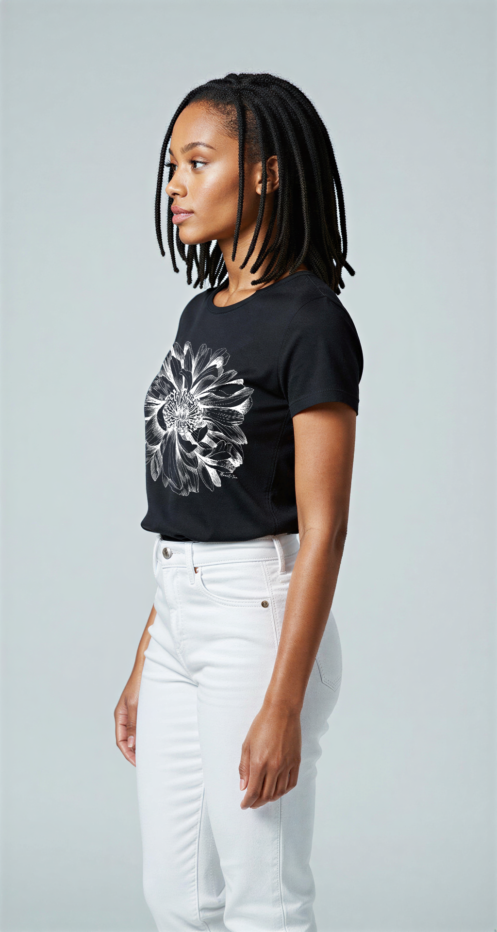 Edit II - Placed Graphic Floral Art Tee