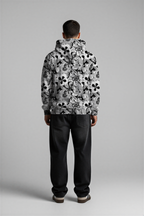 EDIT II - Linear Floral All Over Print Hoodie