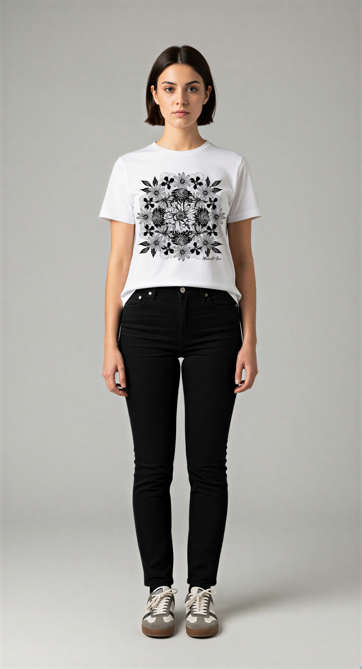 Edit II - Floral Scarf Print Women's Tee