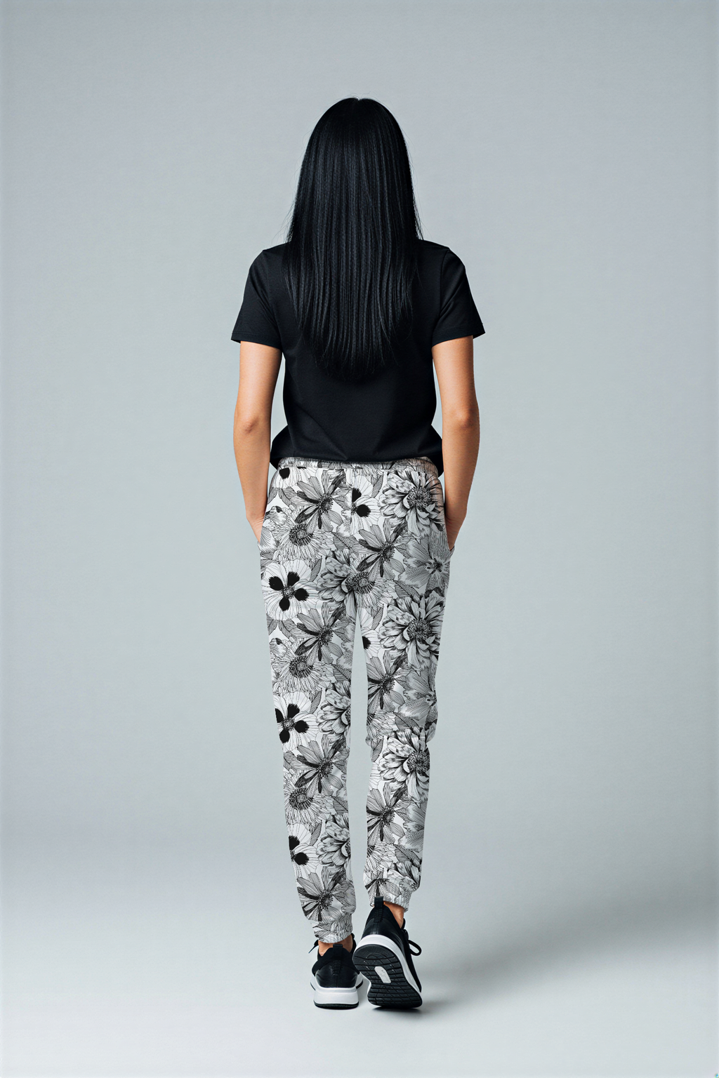 Edit II - Floral Print Athletic Joggers